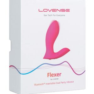 Lovense Flexer Dual Panty Vibrator - Pink
