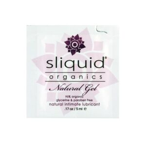 Sliquid Organics Natural Lubricating Gel - .17 oz Pillow