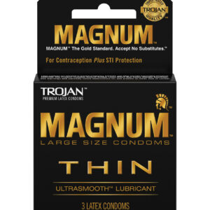 Trojan Magnum Thin Condoms - Box of 3