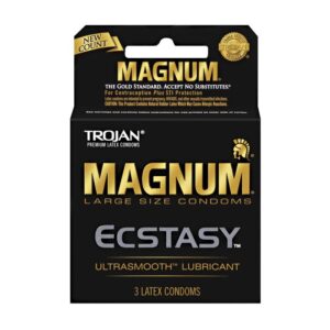 Trojan Magnum Ecstasy Condoms - Box of 3
