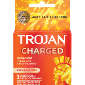 Trojan Intensified Charged Condoms - Box of 3