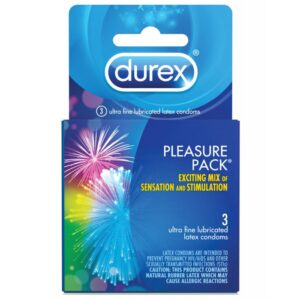 Durex Condom Pleasure Pack - Box of 3