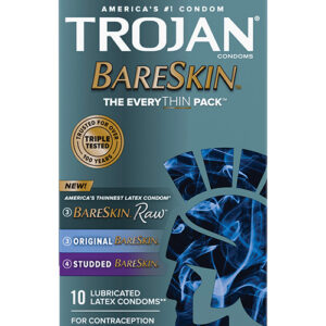 Trojan BareSkin EveryTHIN Condom - Variety Pack of 10
