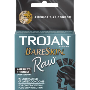 Trojan BareSkin Raw Condom - Pack of 3