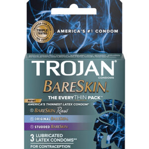 Trojan BareSkin EveryTHIN Condom - Variety Pack of 3