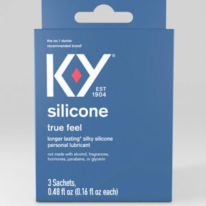 K-Y Silicone True Feel Lube Pack of 3 Satchet