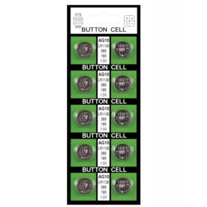 Batteries AG10 - Card of 10