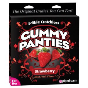 Edible Crotchless Gummy Panty - Strawberry