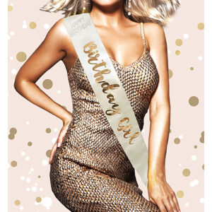 Birthday Girl Sash - Rose Gold