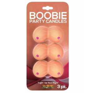 Boobie Party Candles - Pack of 3